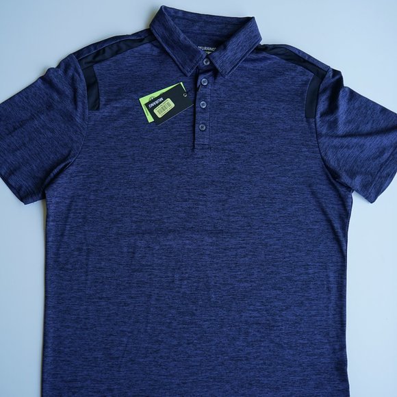Murano Performance Short Sleeve Navy Polo NWT - Picture 3 of 7